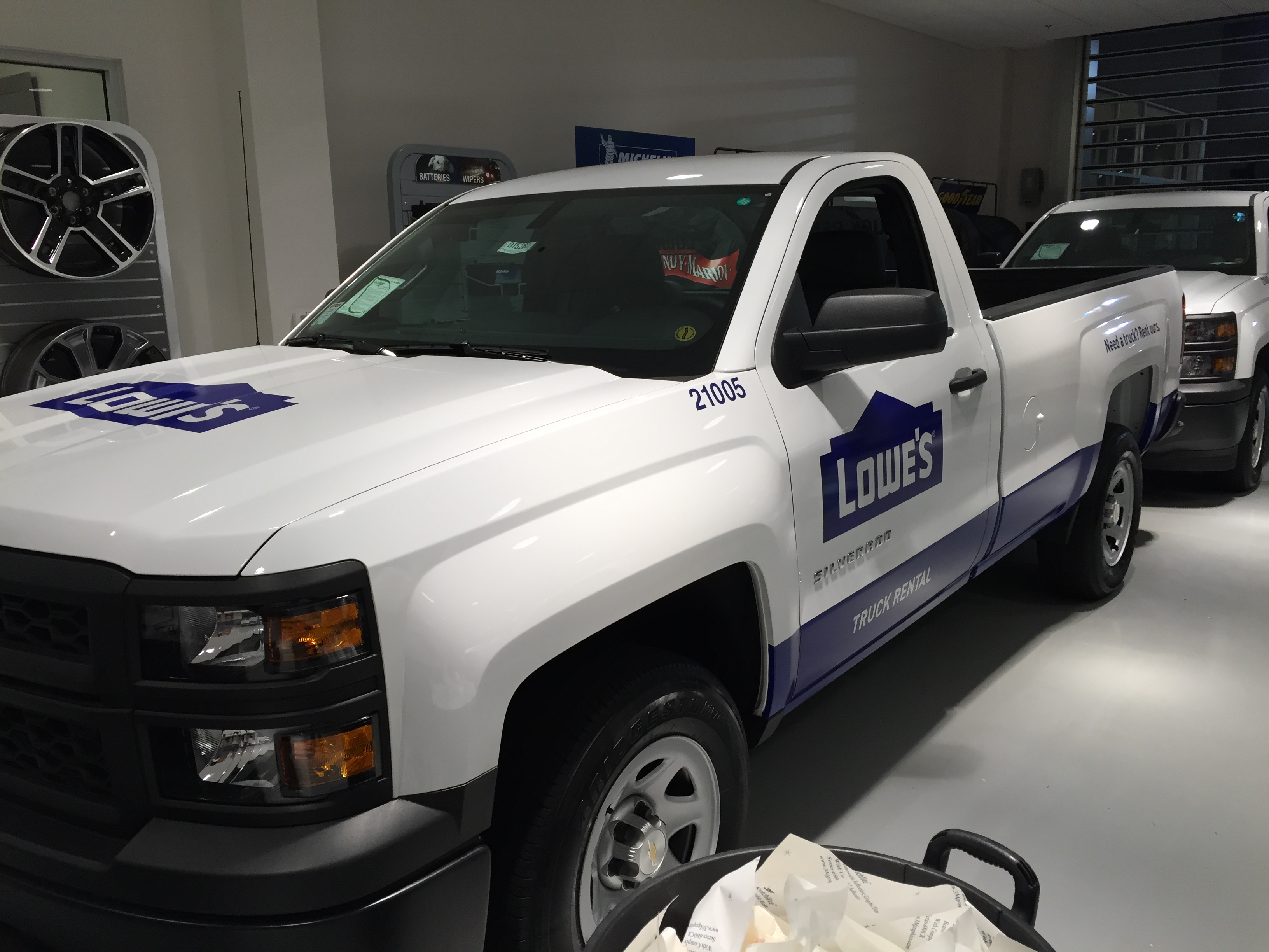 Trucks graphics installation 4