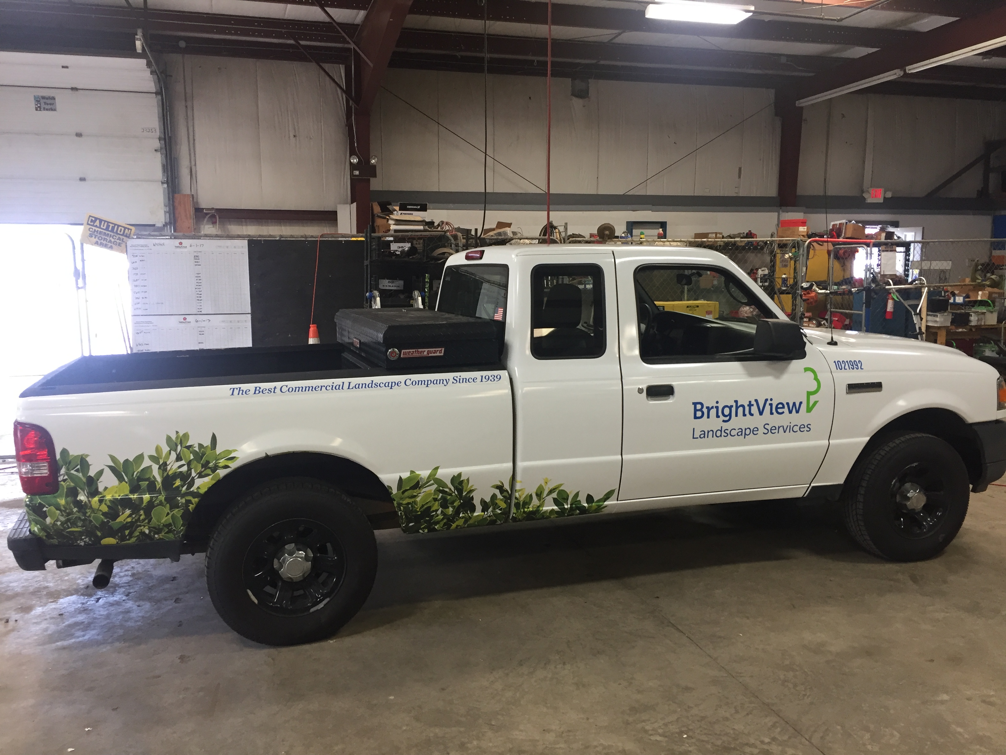 Trucks graphics installation 7