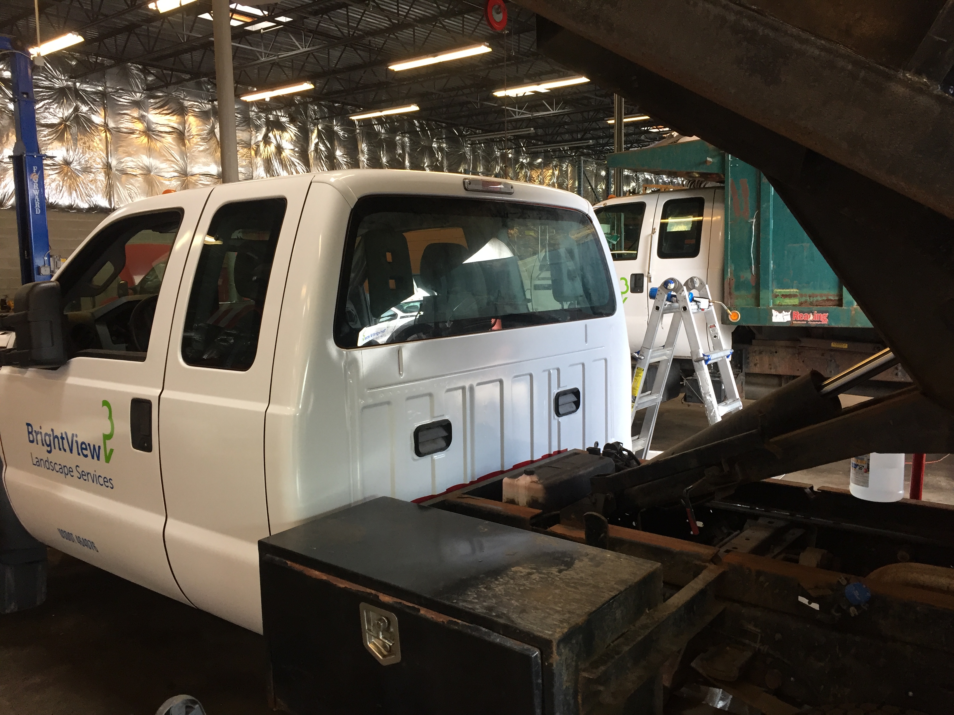 Trucks graphics installation 8