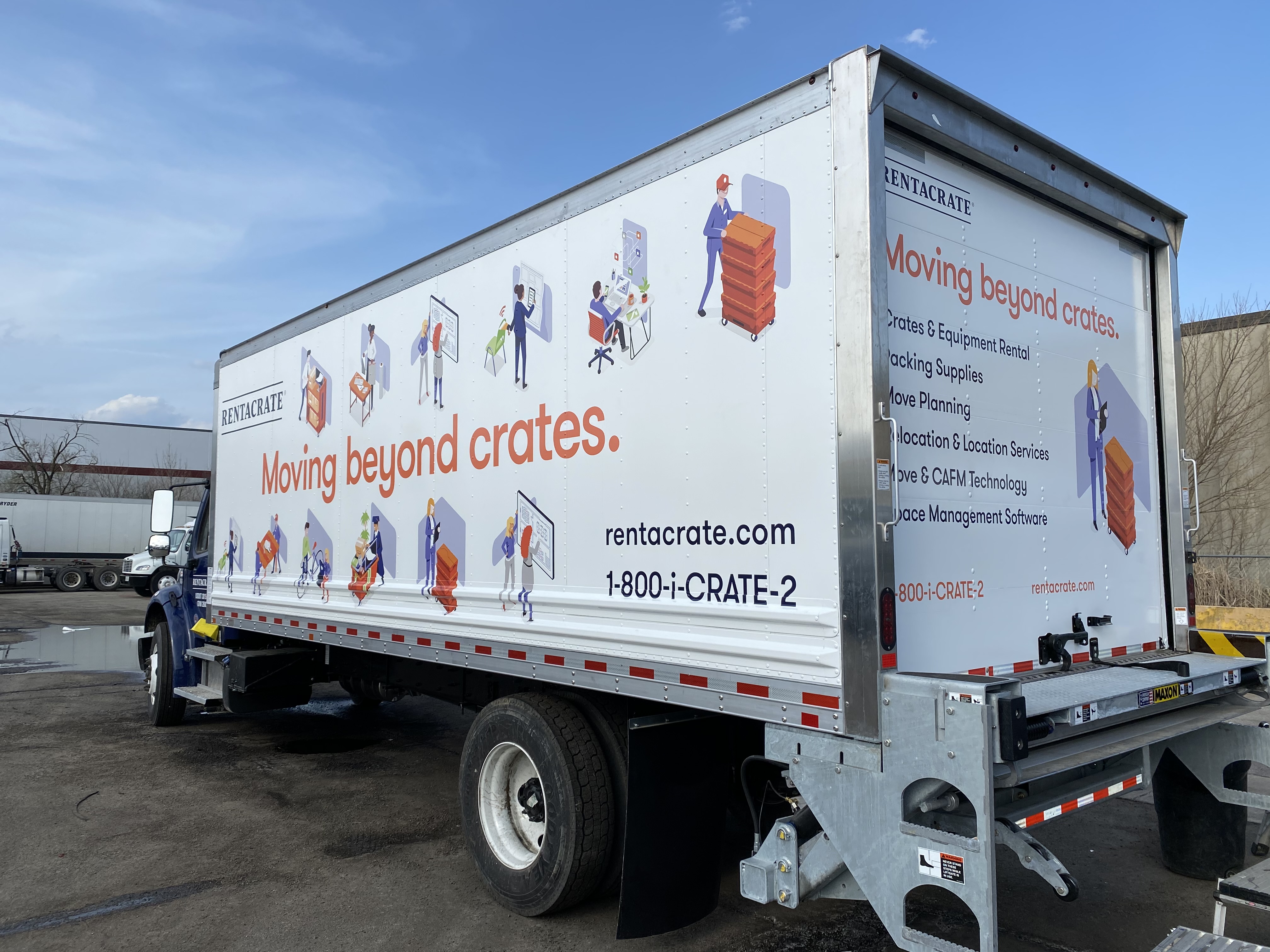 Trucks graphics installation 17