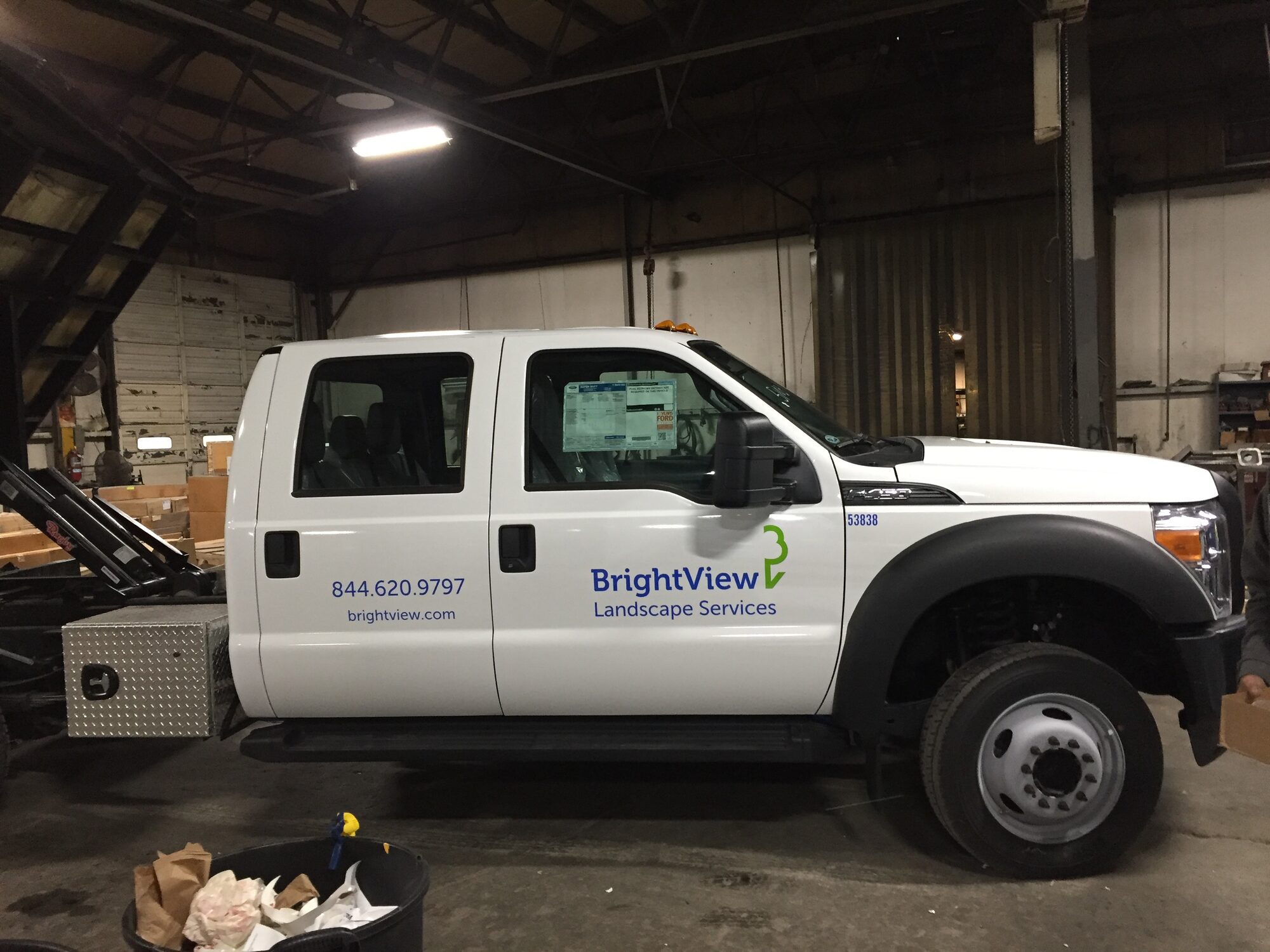 Trucks graphics installation 27